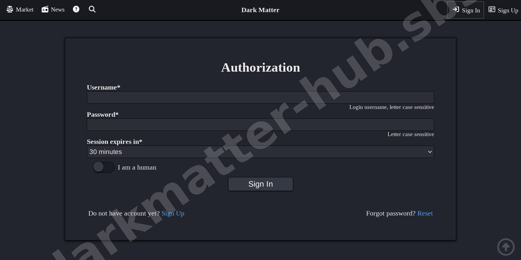 Login Interface